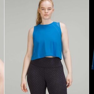 EUC Lululemon Sculpt Cropped Tank Top